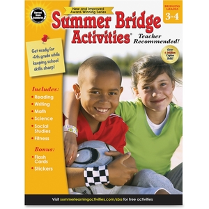 Summer Bridge Activities Workbook, Gr3-4, 160 Pgs, Multi by Summer Bridge