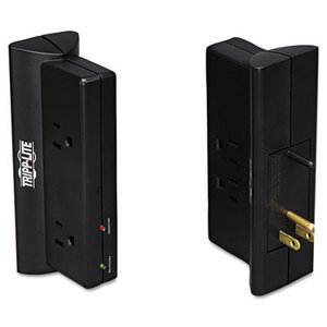 Tripp Lite TLP4BK Protect It! Direct Plug-In Surge Suppressor, 4 Outlets, 670 Joules, Black by TRIPPLITE