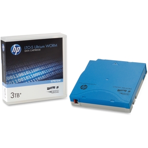 Hewlett-Packard C7975W LTO-5 Ultrium WORM Data Cartridge, 1.5TB/3TB by HP