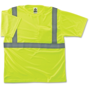 Class 2 Reflective T-Shirt, Xlarge, Lime by GloWear