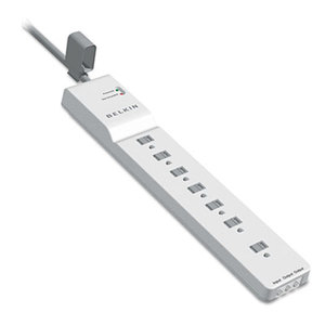 Home Series SurgeMaster Surge Protector, 7 Outlets, 12 ft Cord, 2160 Joules by BELKIN COMPONENTS