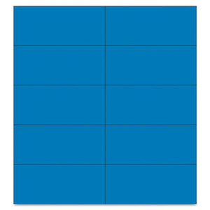 Bi-silque S.A FM2401 Dry Erase Magnetic Tape Strips, Blue, 2" x 7/8", 25/Pack by BI-SILQUE VISUAL COMMUNICATION PRODUCTS INC