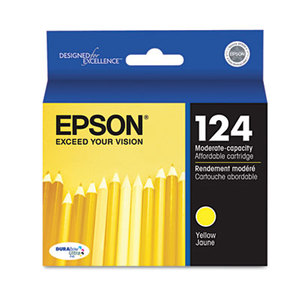 Epson Corporation T124420 T124420 (124) DURABrite Ultra Ink, Yellow by EPSON AMERICA, INC.