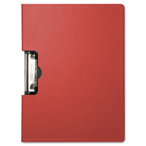 Portfolio Clipboard With Low-Profile Clip, 1/2" Capacity, 11 x 8 1/2, Red by BAUMGARTENS