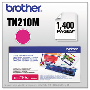 Brother Industries, Ltd TN210M TN210M Toner, 1400 Page-Yield, Magenta by BROTHER INTL. CORP.