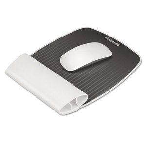 I-Spire Wrist Rocker Mouse Pad w/Wrist Rest, 7 7/8 x 10 1/16 x 1 1/8, White by FELLOWES MFG. CO.