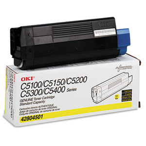 OKI Data 42804501 42804501 Toner (Type C6), 3000 Page-Yield, Yellow by OKIDATA