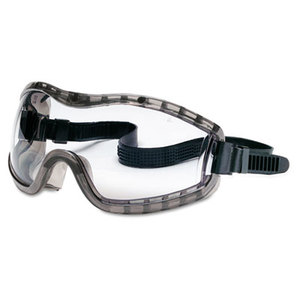 MCR Safety 2310AF Stryker Safety Goggles, Chemical Protection, Black Frame by MCR SAFETY