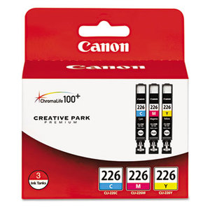 Canon, Inc 4547B005 4547B005 (CLI-226) Ink, Cyan, Magenta, Yellow, 3/Pk by CANON COMPUTER SYSTEMS CCSI