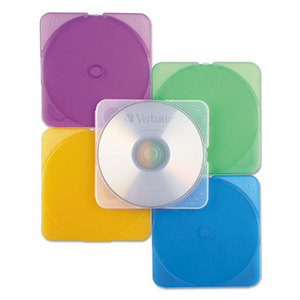 Verbatim America, LLC 93804 TRIMpak CD/DVD Case, Assorted Colors, 10/Pack by VERBATIM CORPORATION