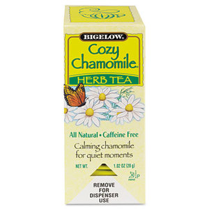 BIGELOW TEA CO. 0401 Single Flavor Tea, Cozy Chamomile, 28 Bags/Box by BIGELOW TEA CO.