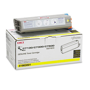 OKI Data 41963001 41963001 Toner (Type C4), 10000 Page-Yield, Yellow by OKIDATA