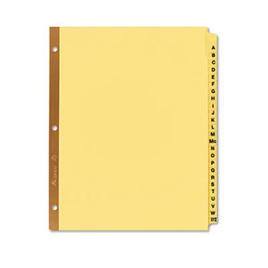 Avery 11306 Preprinted Laminated Tab Dividers w/Gold Reinforced Binding Edge, 25-Tab, Letter by AVERY-DENNISON