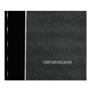 REDIFORM OFFICE PRODUCTS 57-802 Visitor Register Book, Black Hardcover, 128 Pages, 8 1/2 x 9 7/8 by REDIFORM OFFICE PRODUCTS