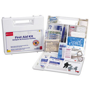 First Aid Only, Inc 222-U First Aid Kit for 10 People, 63-Pieces, OSHA Compliant, Plastic Case by FIRST AID ONLY, INC.