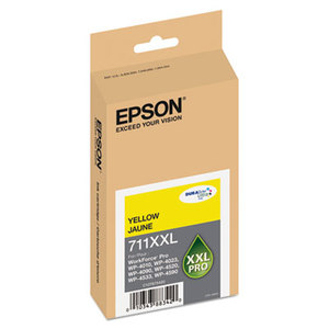 Epson Corporation T711XXL420 T711XXL420 High-Yield Ink, 3400 Page-Yield, Yellow by EPSON AMERICA, INC.