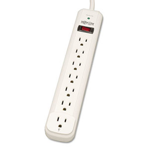 TLP725 Surge Suppressor, 7 Outlets, 25 ft Cord, 1080 Joules, White by TRIPPLITE