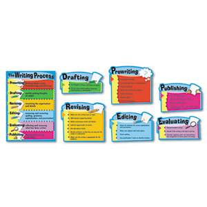The Writing Process Bulletin Board Set, The Writing Process, 17" x 24" by CARSON-DELLOSA PUBLISHING