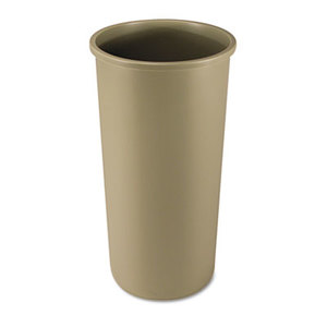 RUBBERMAID COMMERCIAL PROD. FG354600BEIG Untouchable Waste Container, Round, Plastic, 22gal, Beige by RUBBERMAID COMMERCIAL PROD.