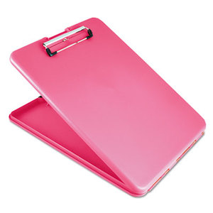 Saunders Mfg. Co. Inc 00835 SlimMate Portable Desktop, 1" Capacity, Holds 8 1/2w x 12h, Pink by SAUNDERS MFG. CO., INC.