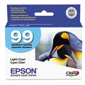 Epson Corporation T099520 T099520 (99) Claria Ink, 450 Page-Yield, Light Cyan by EPSON AMERICA, INC.