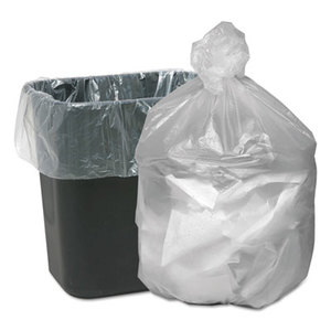 WEBSTER INDUSTRIES GNT2433 High Density Waste Can Liners, 16gal, 5mic, 24 x 31, Natural, 1000/Carton by WEBSTER INDUSTRIES