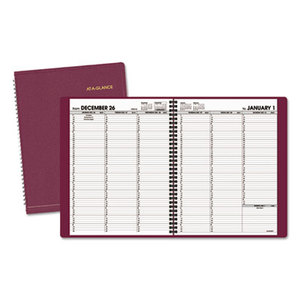 AT-A-GLANCE 70-950-50 Weekly Appointment Book, 8 1/4 x 10 7/8, Winestone, 2016-2017 by AT-A-GLANCE