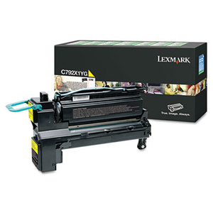 Lexmark International, Inc C792X1YG C792X1YG Extra High-Yield Toner, 20,000 Page-Yield, Yellow by LEXMARK INT'L, INC.