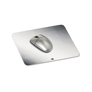 Precise Mouse Pad, Nonskid Repositionable Adhesive Back, 8 1/2 x 7, Gray/Bitmap by 3M/COMMERCIAL TAPE DIV.