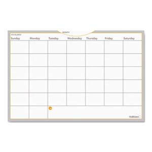 AT-A-GLANCE AW602028 WallMates Self-Adhesive Dry Erase Monthly Planning Surface, 36 x 24 by AT-A-GLANCE