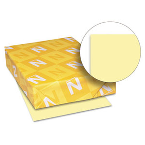 Neenah Paper, Inc 49541 Exact Index Card Stock, 110 lbs., 8-1/2 x 11, Canary, 250 Sheets/Pack by NEENAH PAPER