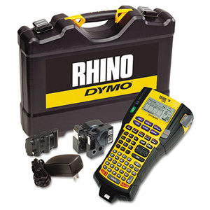 Rhino 5200 Industrial Label Maker Kit, 5 Lines, 4 9/10w x 9 1/5d x 2 1/2h by DYMO