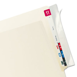 Protector, End Tab Folder, 8x2, Clear, 100/PK by TABBIES