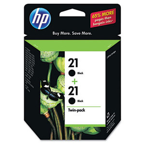 Hewlett-Packard C9508FN#140 HP 21, (C9508FN) 2-pack Black Original Ink Cartridges by HEWLETT PACKARD COMPANY