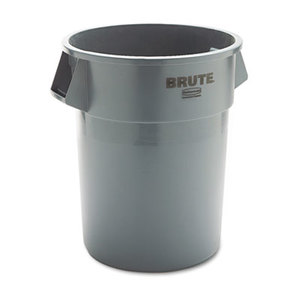 RUBBERMAID COMMERCIAL PROD. 265500 Round Brute Container, Plastic, 55 gal, Gray by RUBBERMAID COMMERCIAL PROD.