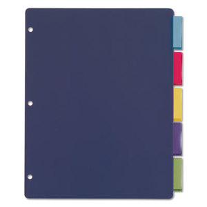 Cardinal Brands, Inc 84018 Poly Index Dividers, Letter, Multicolor, 5-Tabs/Set, 4 Sets/Pack by CARDINAL BRANDS INC.