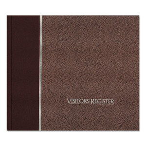Visitor Register Book, Burgundy Hardcover, 128 Pages, 8 1/2 x 9 7/8 by REDIFORM OFFICE PRODUCTS
