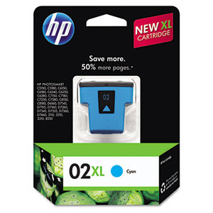 Hewlett-Packard C8730WN HP 02XL, (C8730WN) High Yield Cyan Original Ink Cartridge by HEWLETT PACKARD SUPPLIES