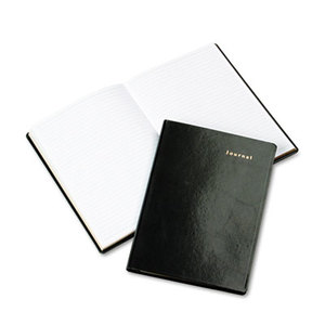 DAYTIMER'S INC. D12001A Bonded Leather Journal, Black, Gold-Edged Pages, 5 1/2 x 7 3/4 by DAYTIMER'S INC.