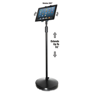 Kantek, Inc TS890 Floor Stand for iPad and Other Tablets, Black by KANTEK INC.