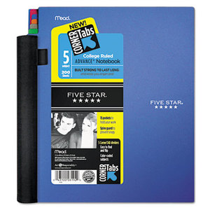 Advance Wirebound Notebook, College Rule, 8 1/2 x 11, 5 Subject, 200 Sheets by MEAD PRODUCTS