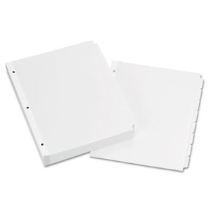 Write-On Plain-Tab Dividers, 8-Tab, Letter, 24 Sets by AVERY-DENNISON