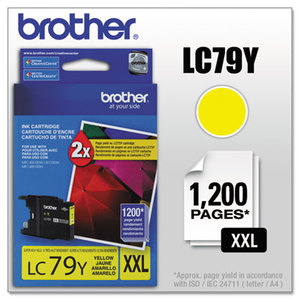 Brother Industries, Ltd LC79Y LC79Y (LC-79Y) Innobella Super High-Yield Ink, 1,200 Page-Yield, Yellow by BROTHER INTL. CORP.
