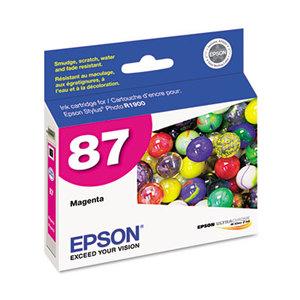 Epson Corporation T087320 T087320 UltraChrome Hi-Gloss 2 Ink, Magenta by EPSON AMERICA, INC.