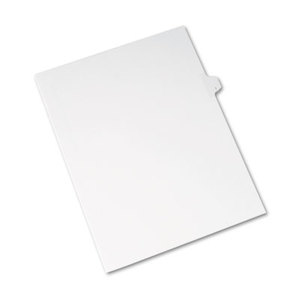 Allstate-Style Legal Exhibit Side Tab Divider, Title: I, Letter, White, 25/Pack by AVERY-DENNISON