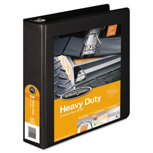 ACCO Brands Corporation W385-44BPP Heavy-Duty D-Ring View Binder w/Extra-Durable Hinge, 2" Cap, Black by WILSON JONES CO.