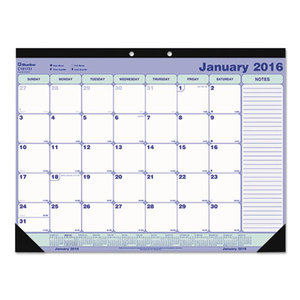 REDIFORM OFFICE PRODUCTS C181731 Monthly Desk Pad Calendar, Chipboard, 12-Month, 21-1/4 x 16, 2016 by REDIFORM OFFICE PRODUCTS