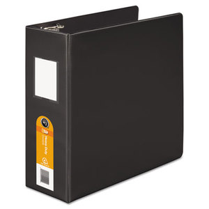 ACCO Brands Corporation W384-54BPP Heavy-Duty D-Ring Binder w/Extra-Durable Hinge, 4" Cap, Black by WILSON JONES CO.