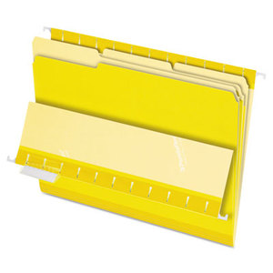 Cardinal Brands, Inc 421013YEL Interior File Folders, 1/3 Cut Top Tab, Letter, Yellow, 100/Box by ESSELTE PENDAFLEX CORP.