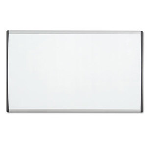 Magnetic Dry-Erase Board, Steel, 14 x 24, White Surface, Silver Aluminum Frame by QUARTET MFG.